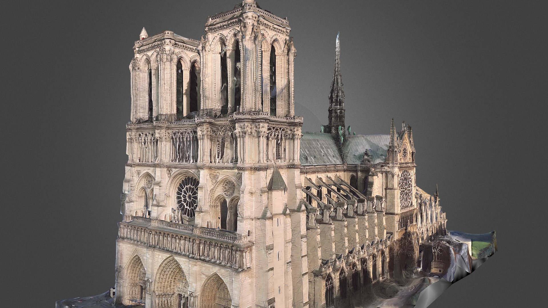 Notre Dame Cathedral (Work in progress) - Download Free 3D model by