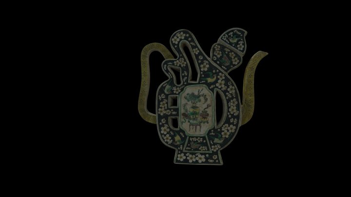 Porcelain teapot 3D Model