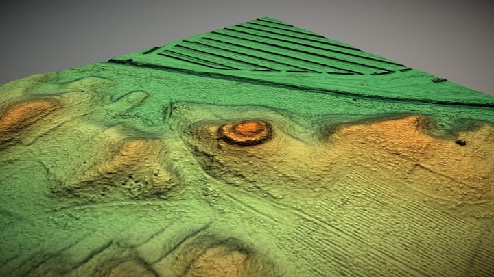 Ažubalio piliakalnis (Lithuania) – Gratis 3D-model STL