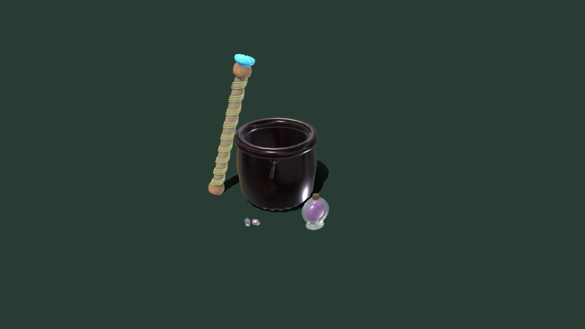 Wizardry props used by a forest giant