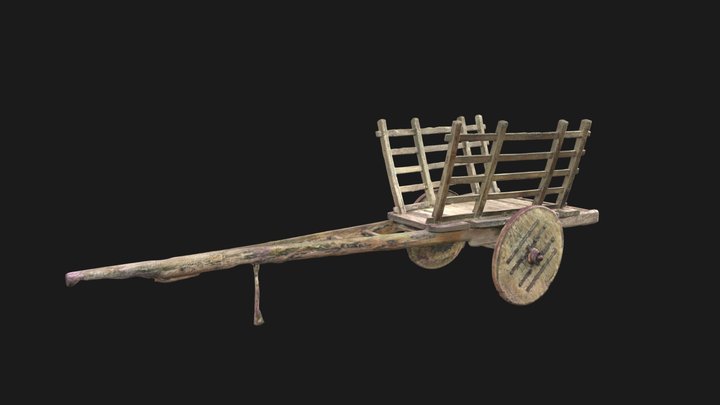 Carro a buoi sardo - Sardinian ox cart 3D Model