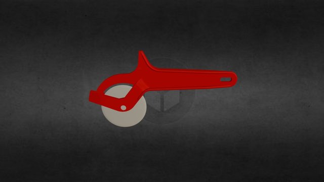 Pizza Cutter Assembly 3D Model