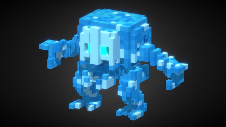 Ice Golem 3D Model