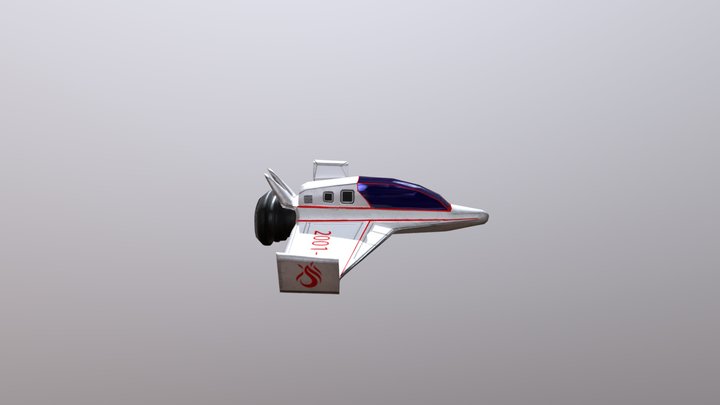 Nave Espacial 2001-D - Spaceship 2001-D 3D Model