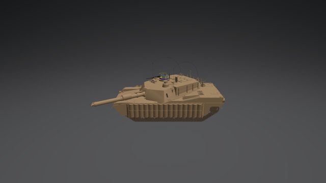 M1 Abrams Main Battle Tank 3D Model