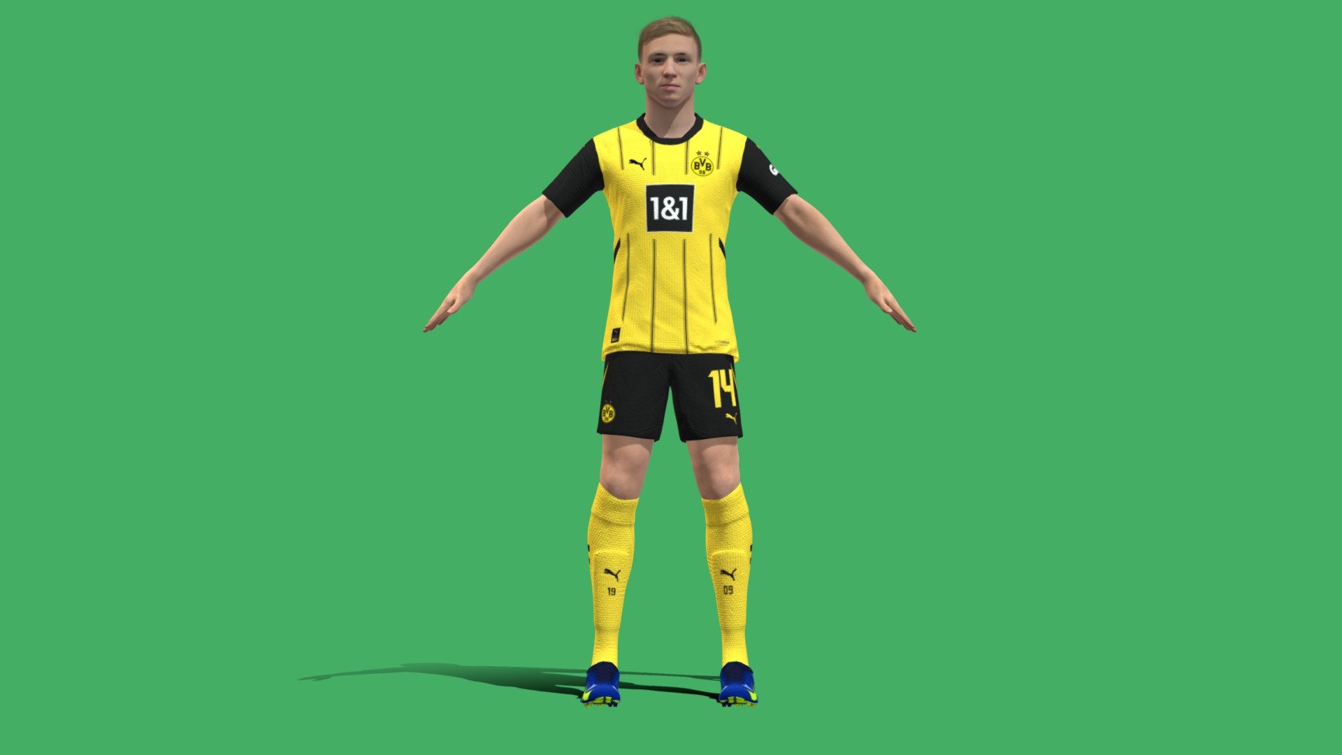 3D Rigged Maximilian Beier Dortmund 2025 - 3D model by tranduytankts ...