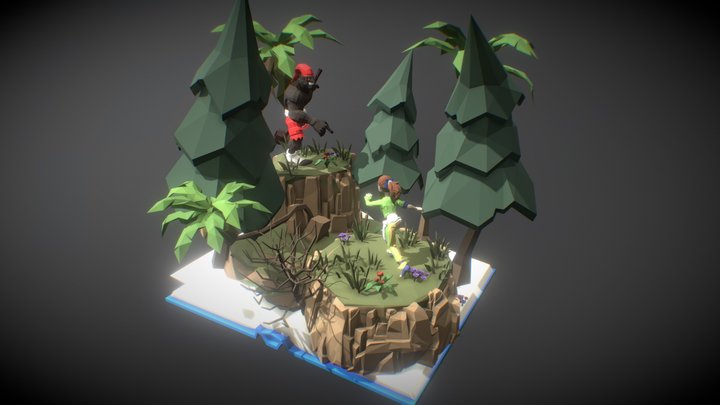 Brasil Capoeira x Saci 3D Model