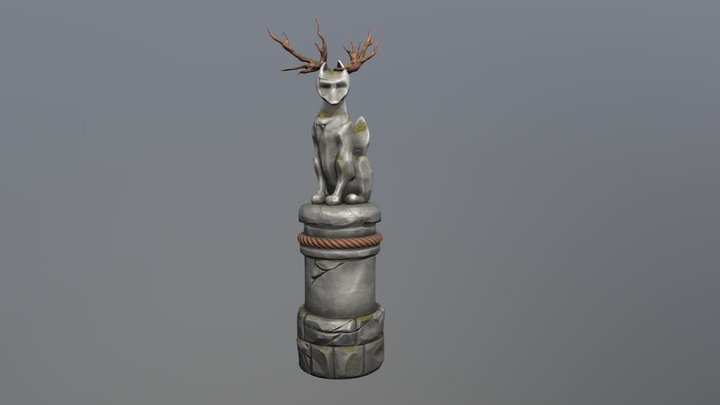 Fox stone 3D Model