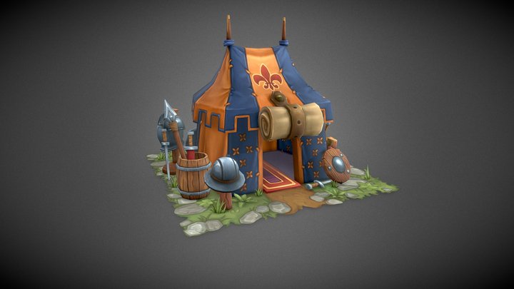 medieval campsite 3D Model