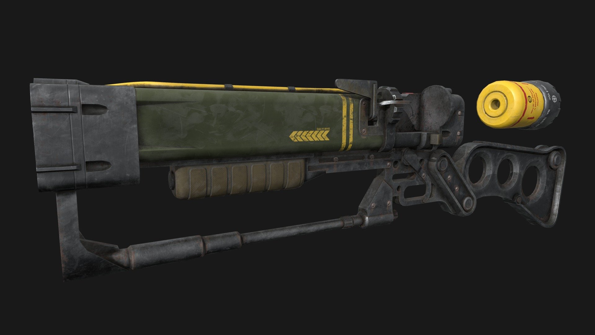 Fallout 4 Laser Rifle - 3D model by JakobWoods [d1aa8a8] - Sketchfab
