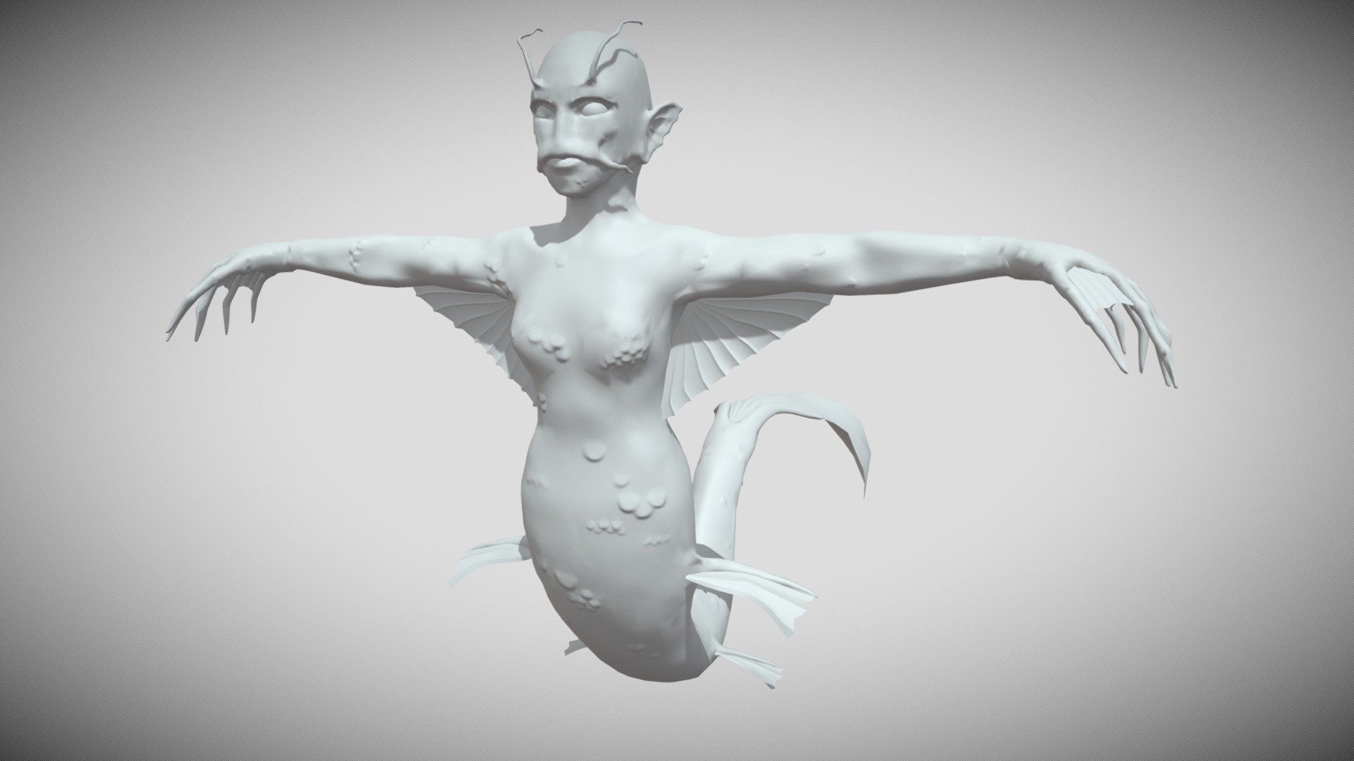 Mermaid - 3D model by vixla [d1aaac7] - Sketchfab