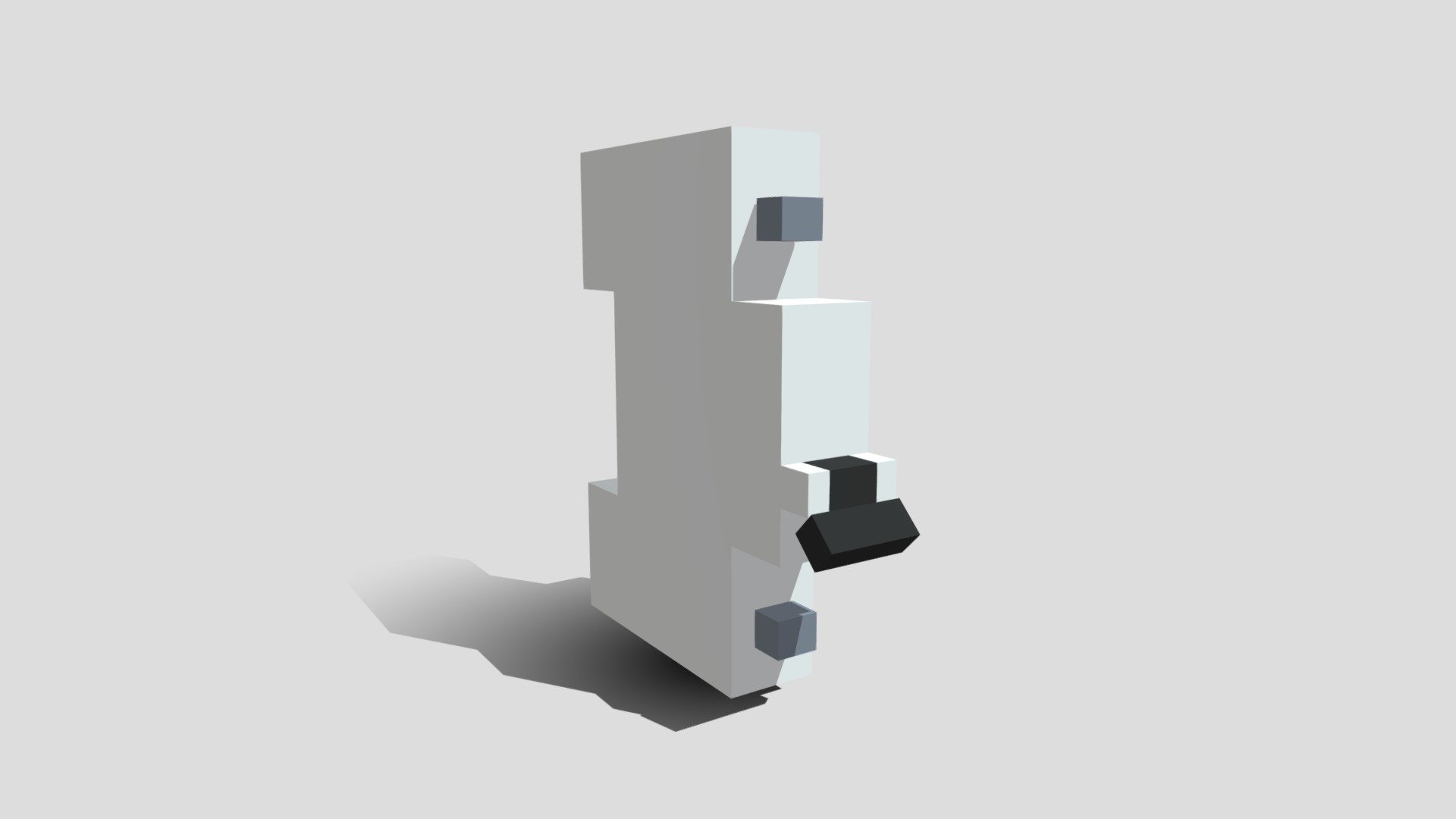 First Model of Miniature Circuit Breaker Download Free 3D model by