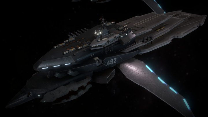 Battleship of Cicada 3D Model