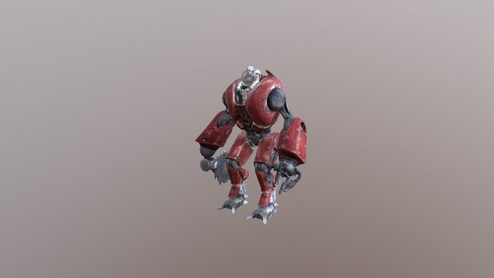 Mech Warrior 3D Model