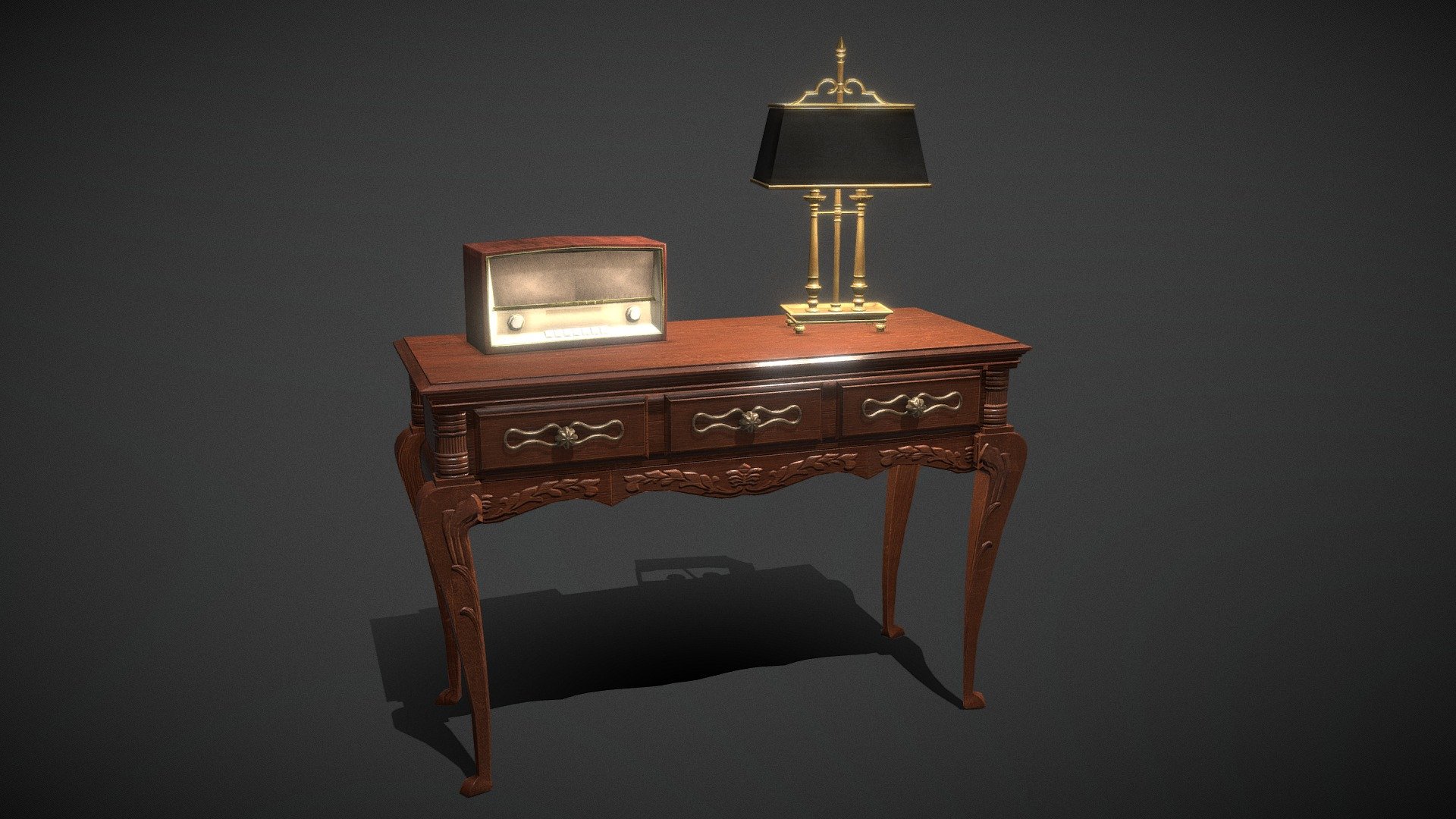 Sideboard In Game 3D Object 3D model by Elemental Game Studio (elementalgamestudio