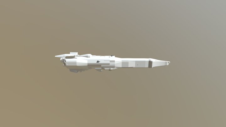 Magnetar Class Battlecruiser 3D Model