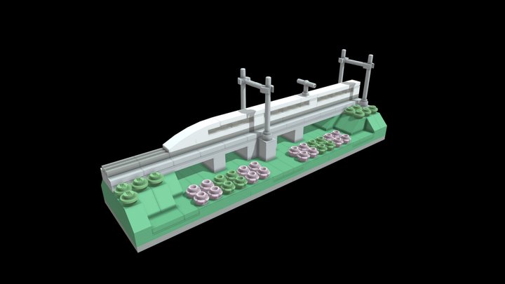 Lego Shinkansen 3D Model