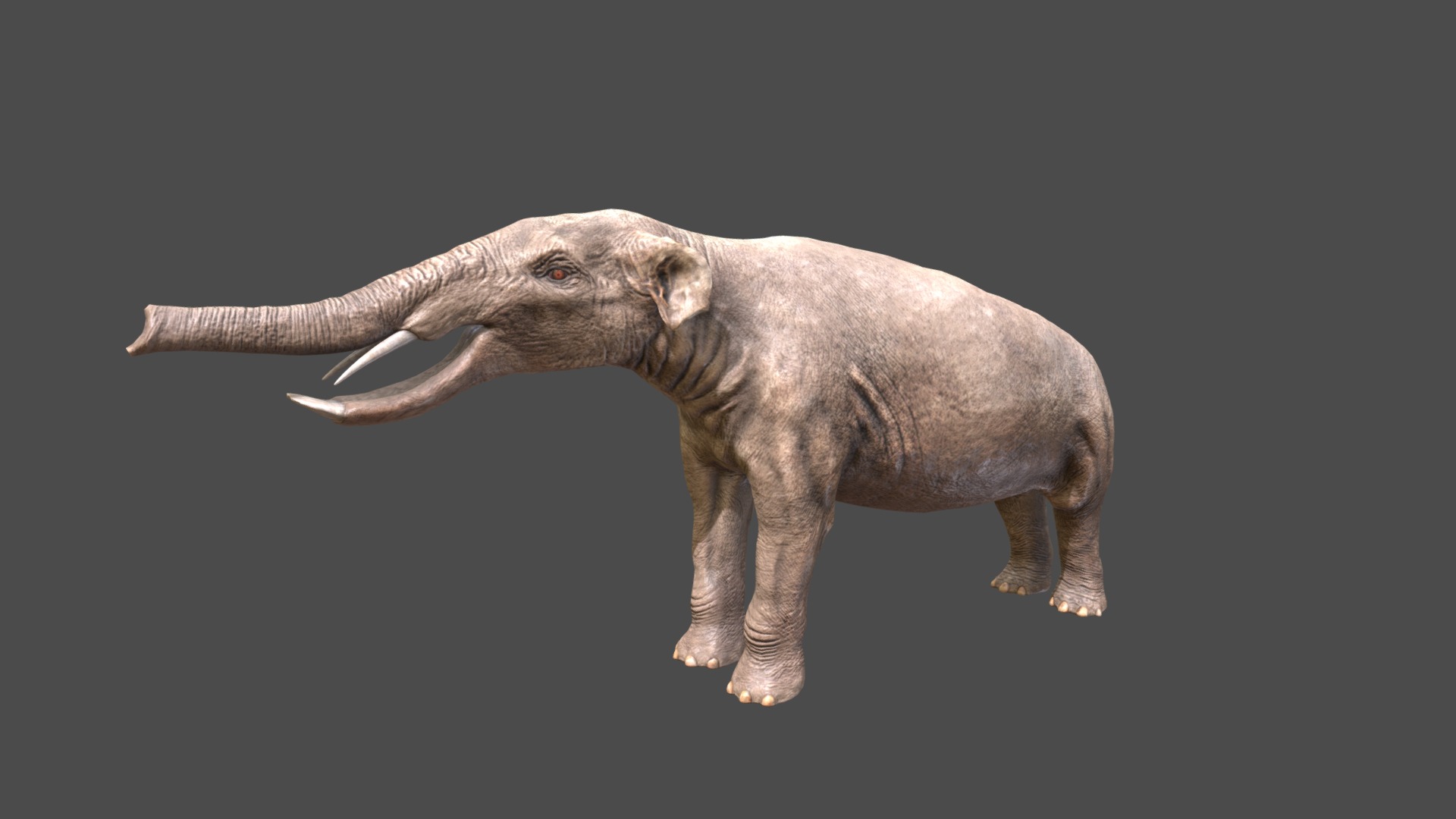 3D model Platybelodon - This is a 3D model of the Platybelodon. The 3D model is about a model of a dinosaur.