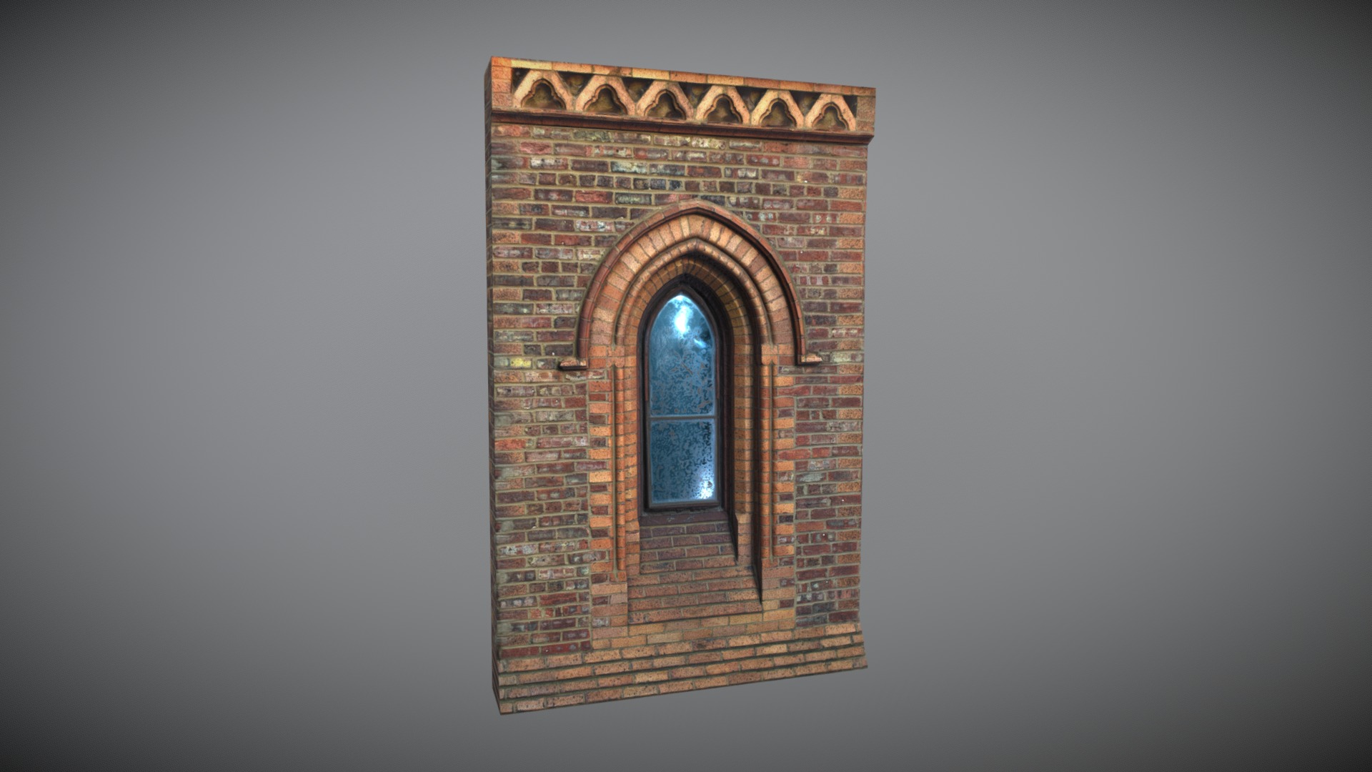 3D model 3D scanned Modular Brick Window