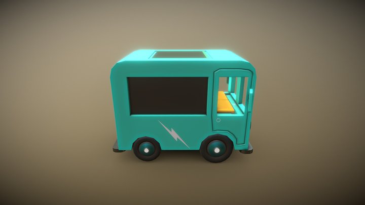 Toy Bus 3D Model