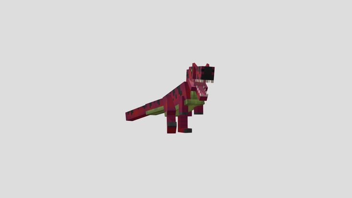 Tyrannosaurus Rex (red) 3D Model