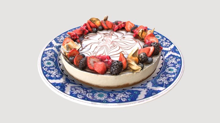 Fruit Cream Cake – Gratis 3D-model STL