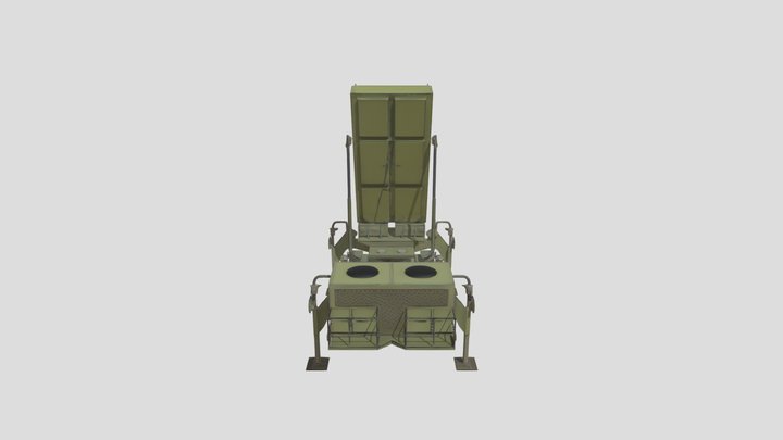 military radar system 3D Model