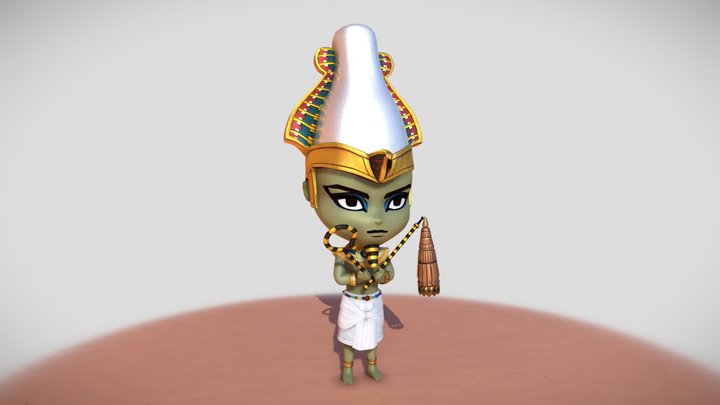 Ennead SD Osiris Fanart, God of Egypt 3D Model