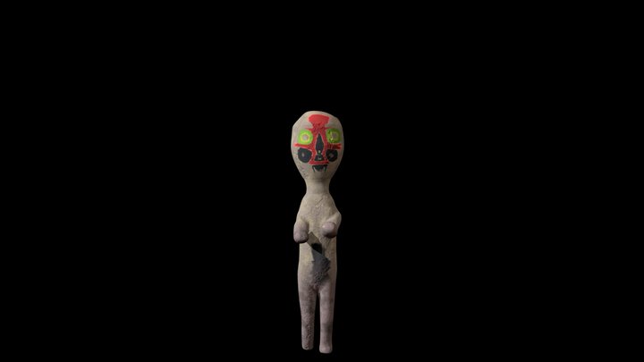 scp-173 free 3D model rigged