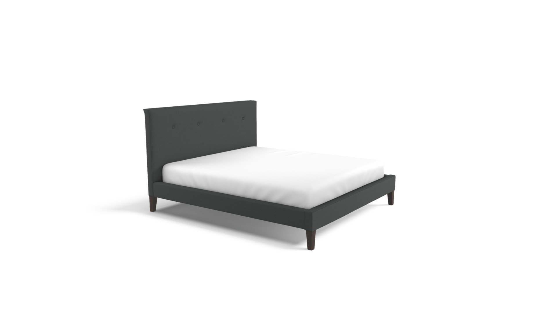 Capri Super Kingsize Bed, Blacksmith Grey