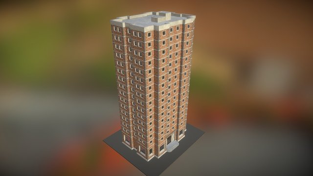 Apartment building 3D Model