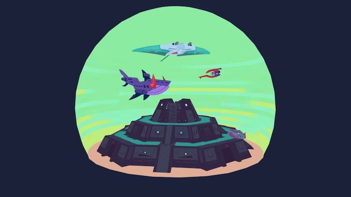 Ziggurat Snowglobe 3D Model