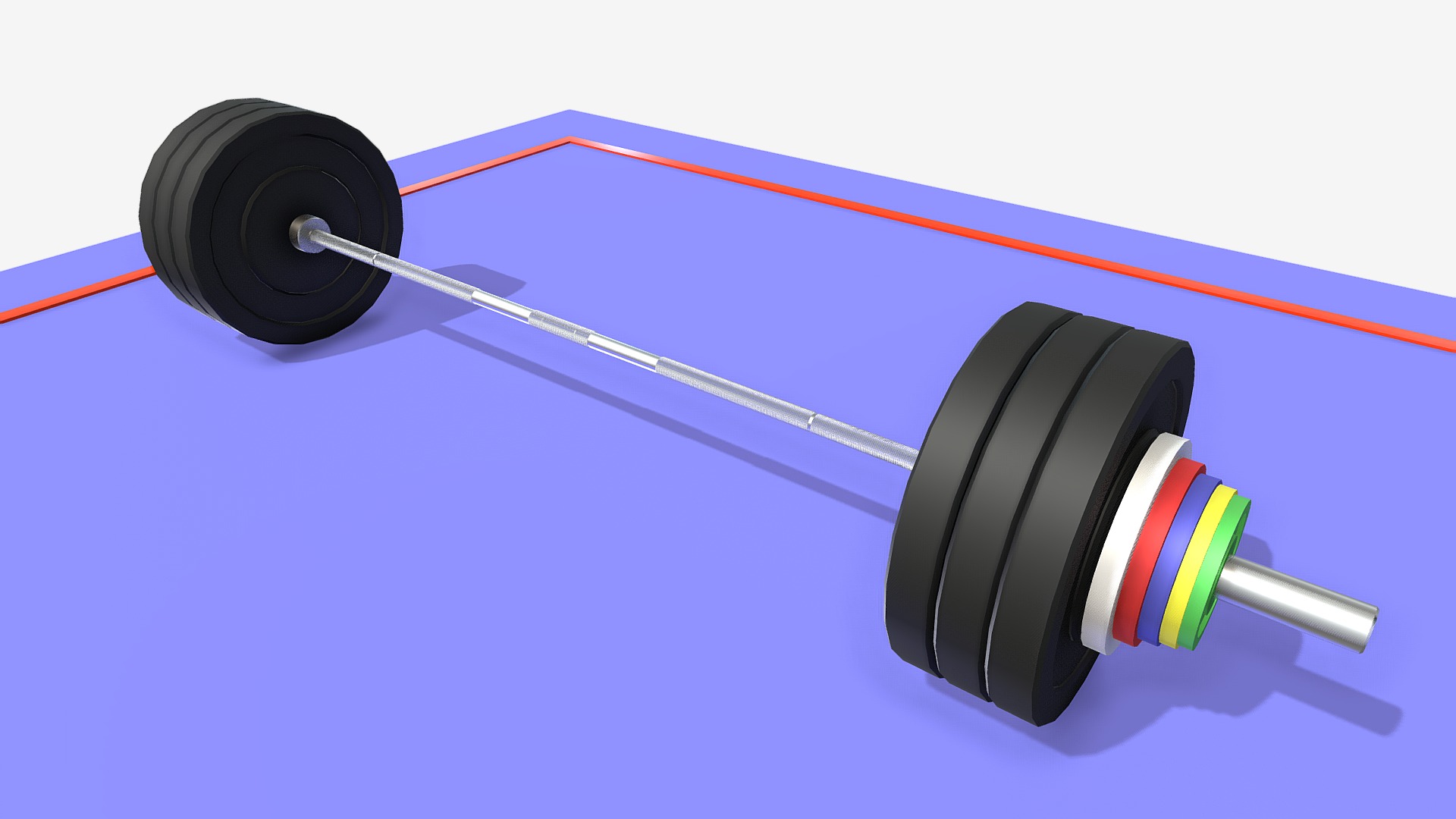 3D model Olympic Weights - This is a 3D model of the Olympic Weights. The 3D model is about a close-up of a machine.