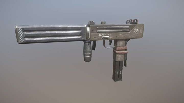 Mac-10 Custom 3D Model