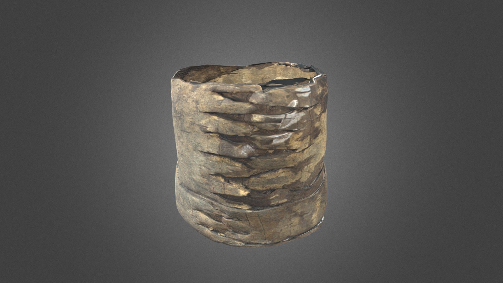 Реконструкция артефакта "Берестяной туес" - Download Free 3D model by ...