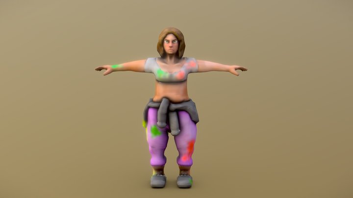 Messy Mum - 3D Character 3D Model