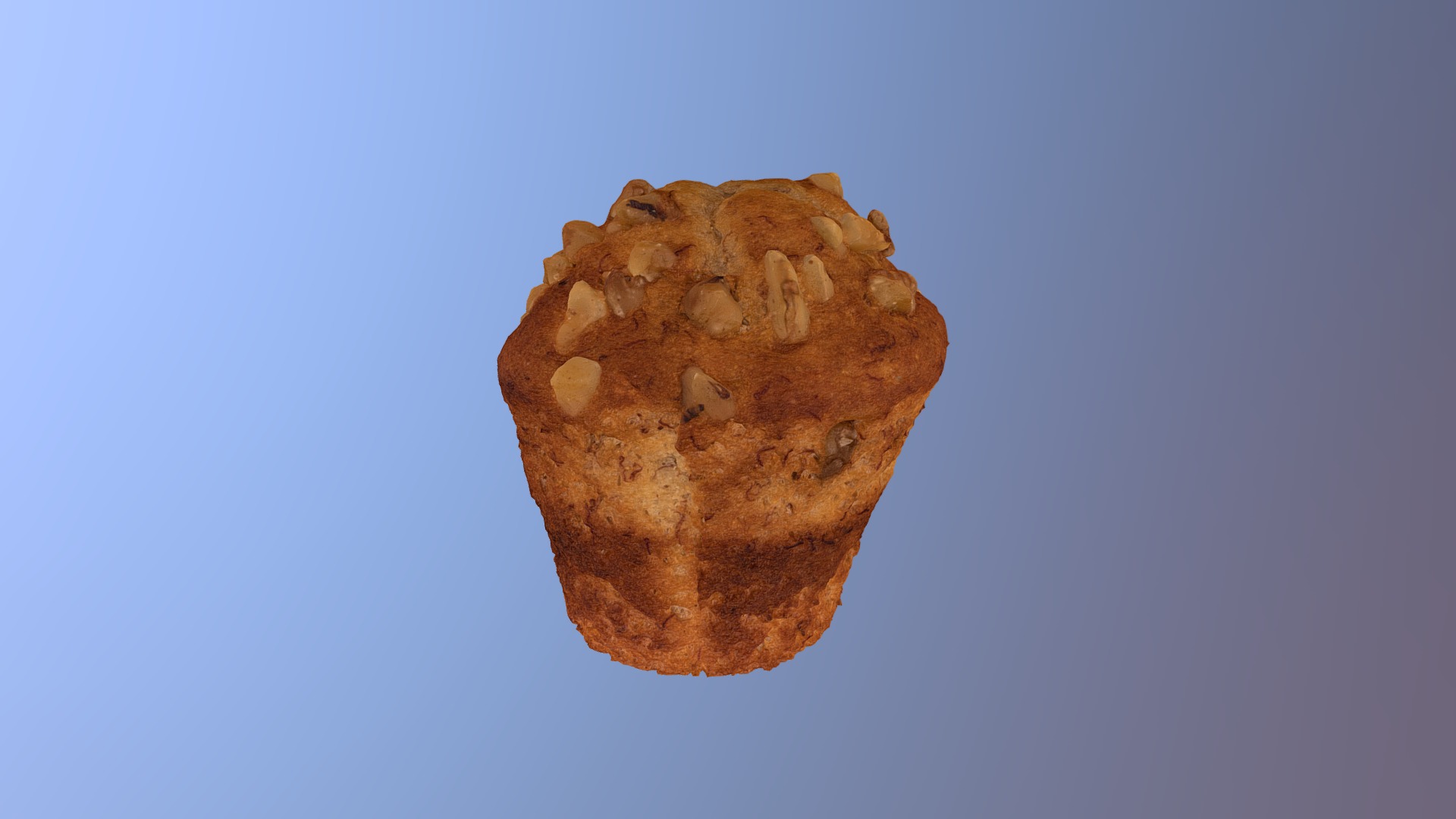 3D model Banana Nut Muffin - This is a 3D model of the Banana Nut Muffin. The 3D model is about a rock with a hole in it.