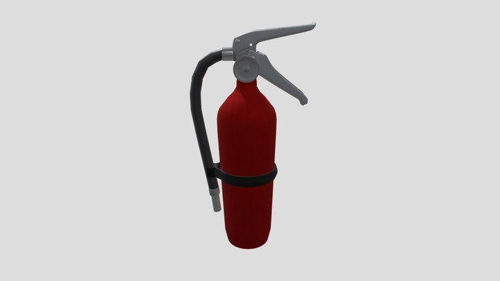 Fire Extinguisher Final 3D Model