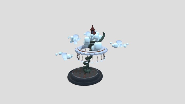 Cloud Carousel 3D Model