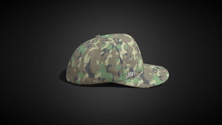 Army cap 3D Model