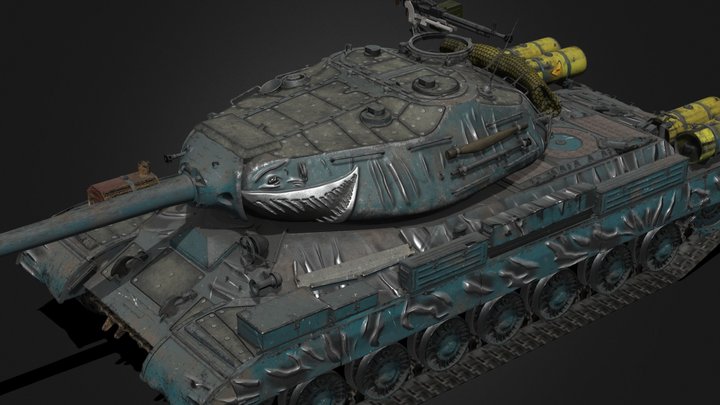 IS-4 M TIGER SHARK 3D Model