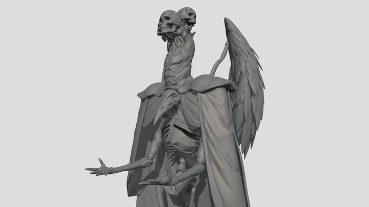 Gart 220 False God : Lord Raven - Sculpt 3D Model