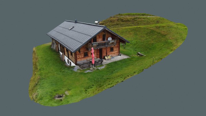 Nößlaualm lodge in Dienten, austria 3D Model