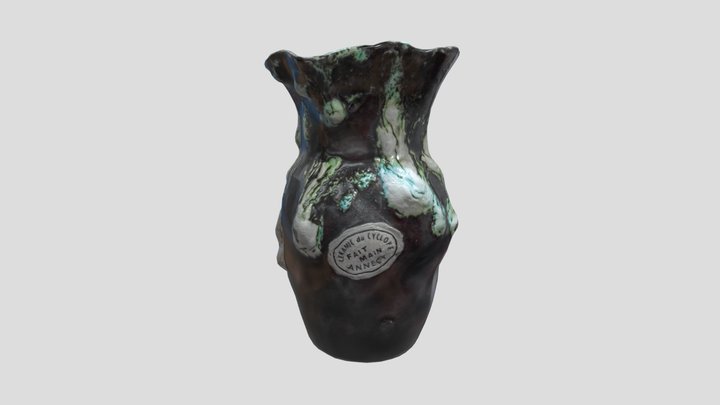 Fat lava Flower Vase Pottery 3D Model