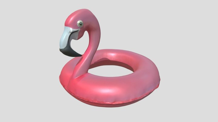 Flamingo Pool Float 3D Model 3D Model