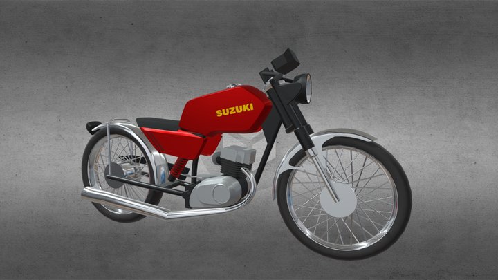 Motocicleta Suzu Mitico 3D Model
