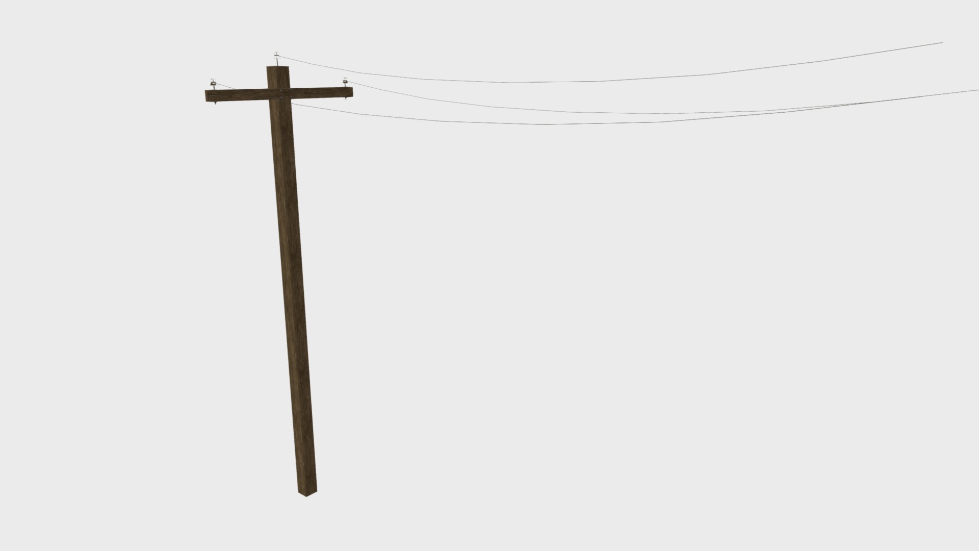 3D model Telephone pole - This is a 3D model of the Telephone pole. The 3D model is about text.