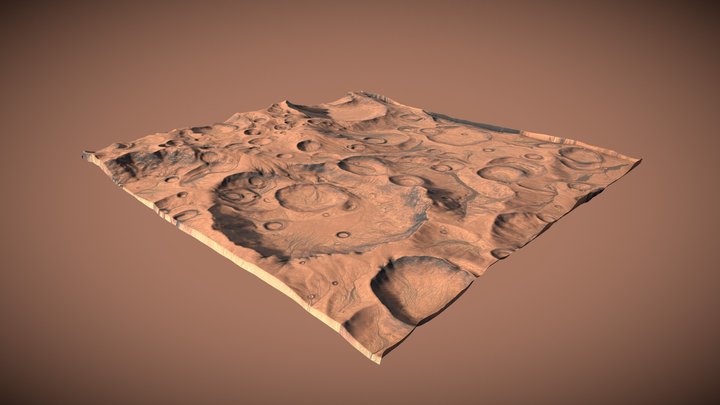 Procedural Surface of Mars 3D Model