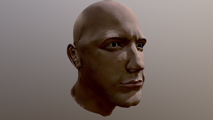 Bust Head Neebs Gaming Thick44 3D Model