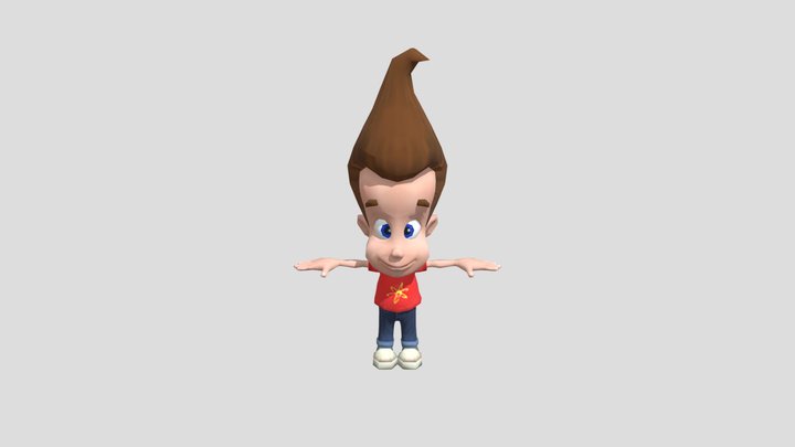 Jimmy Neutron Doing The Toothless Dance 3D Model